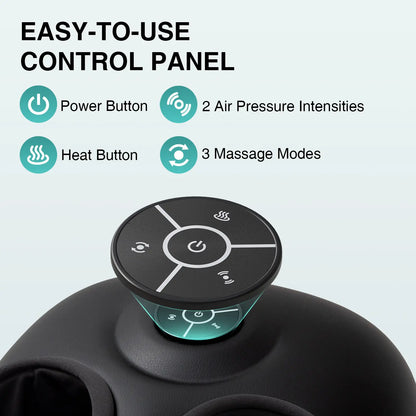 Nekteck Heated Shiatsu Foot Massager – Deep Kneading Massage, Air Compression Therapy, Enhances Circulation & Relieves Foot Fatigue