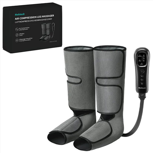 Nekteck Leg Massager with Air Compression – 3 Adjustable Massage Levels, Auto Shut-Off, Foot & Calf Relaxation