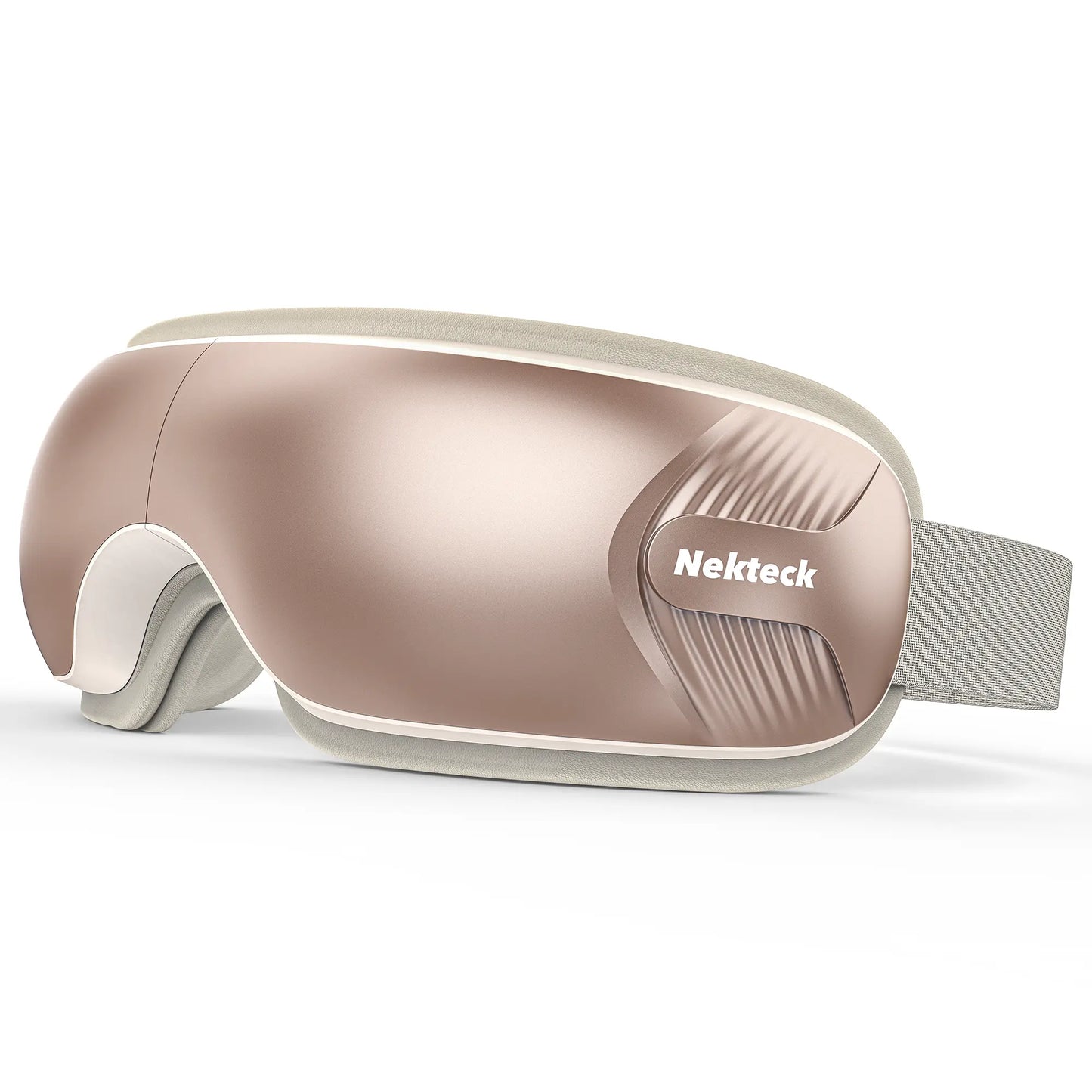 Nekteck Heated Eye Massager with Bluetooth – Comfort Eye Mask, 5 Massage Modes, Auto-Off, Relaxation Gift for Men & Women